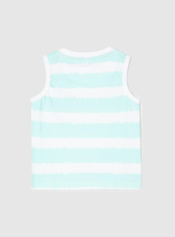 Boys Colourblock Pocket Sleeveless T-shirt