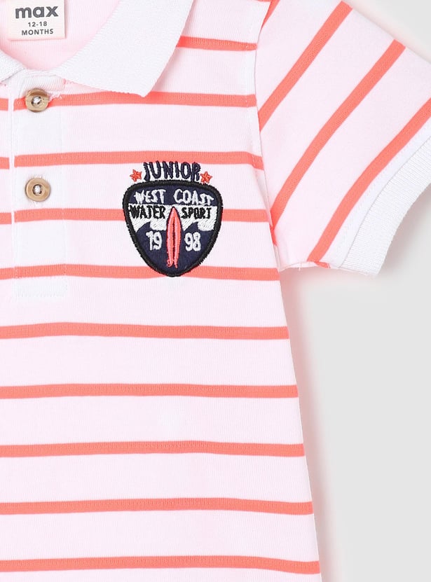 Boys Striped Polo T-shirt