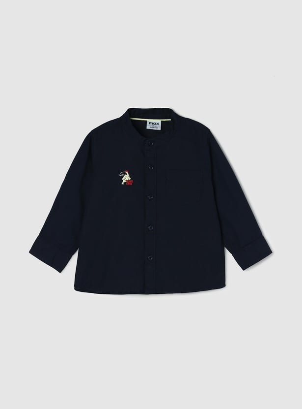 Boys Embroidered Full Sleeves Casual Shirt