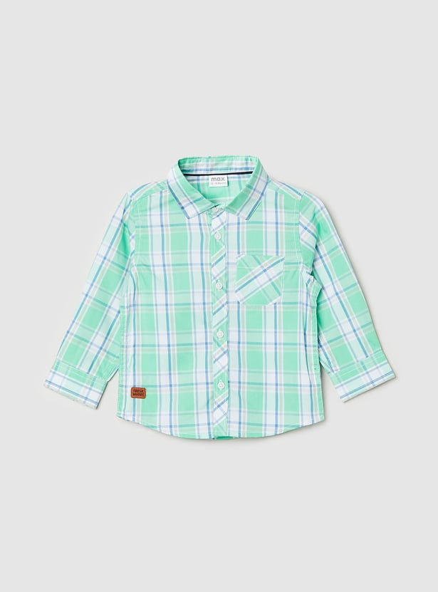 Boys Checked Full Sleeve Shirt
