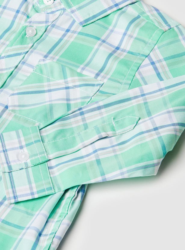 Boys Checked Full Sleeve Shirt