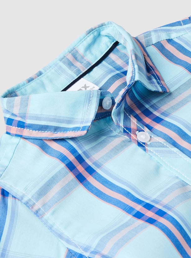 Boys Checked Full Sleeve Shirt