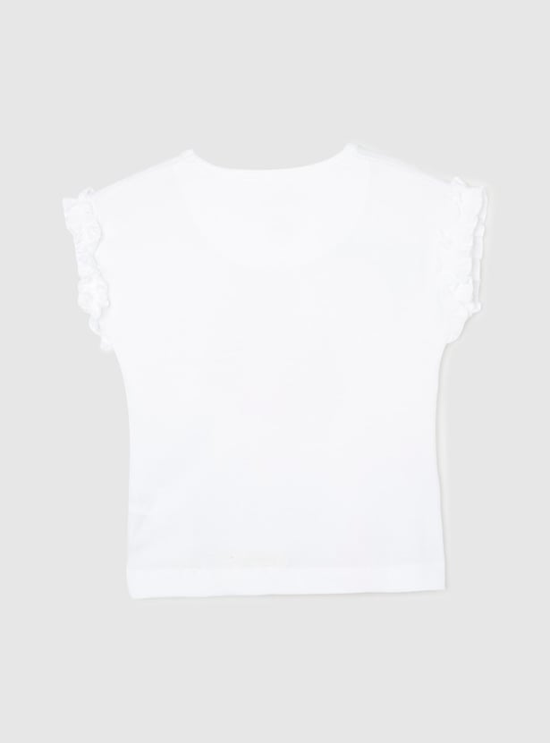 Girls Disney Princess Printed T-shirt