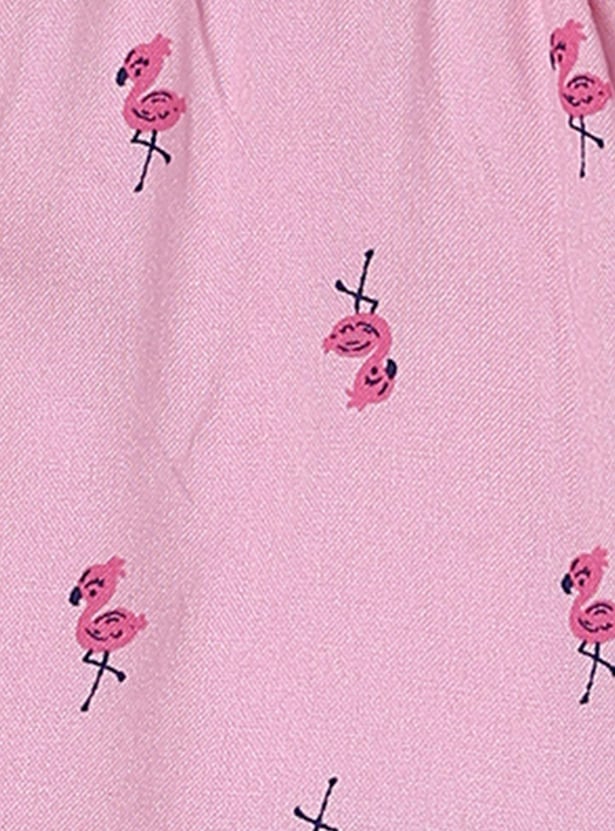 Girls Printed Skirt with Inner Shorts