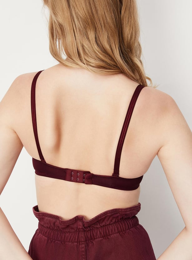 Women Solid Padded Non-Wired Bra