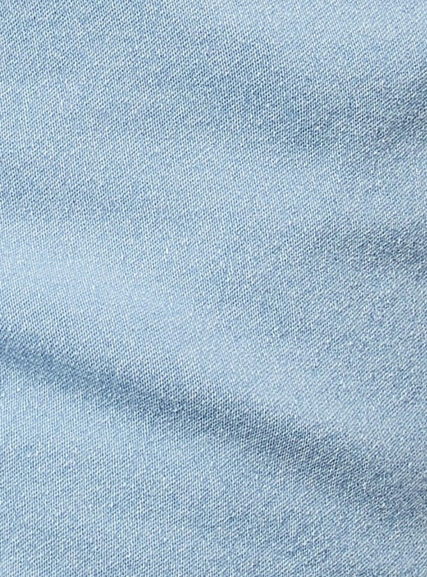 Women Solid Denim Shorts
