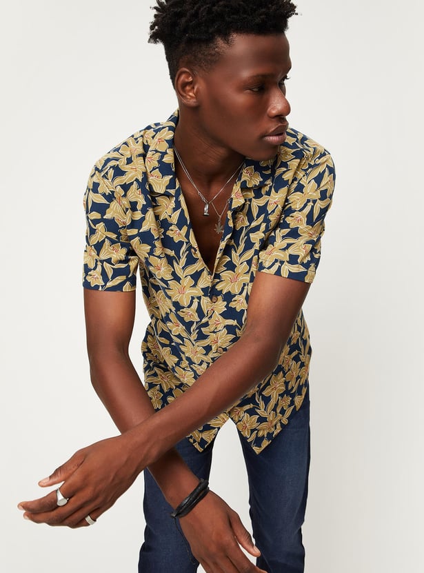 Men Printed Regular Fit Resort Shirt