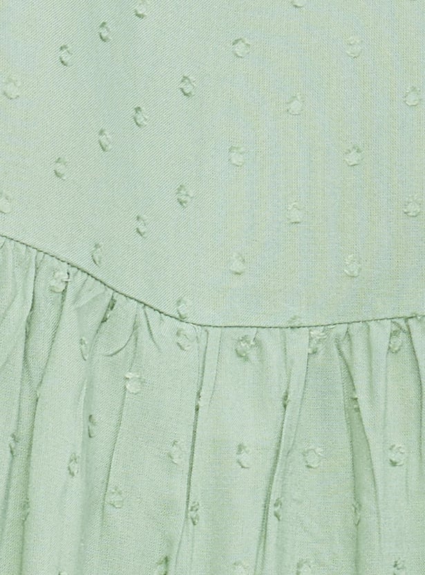 Women Embroidered Tiered Tunic