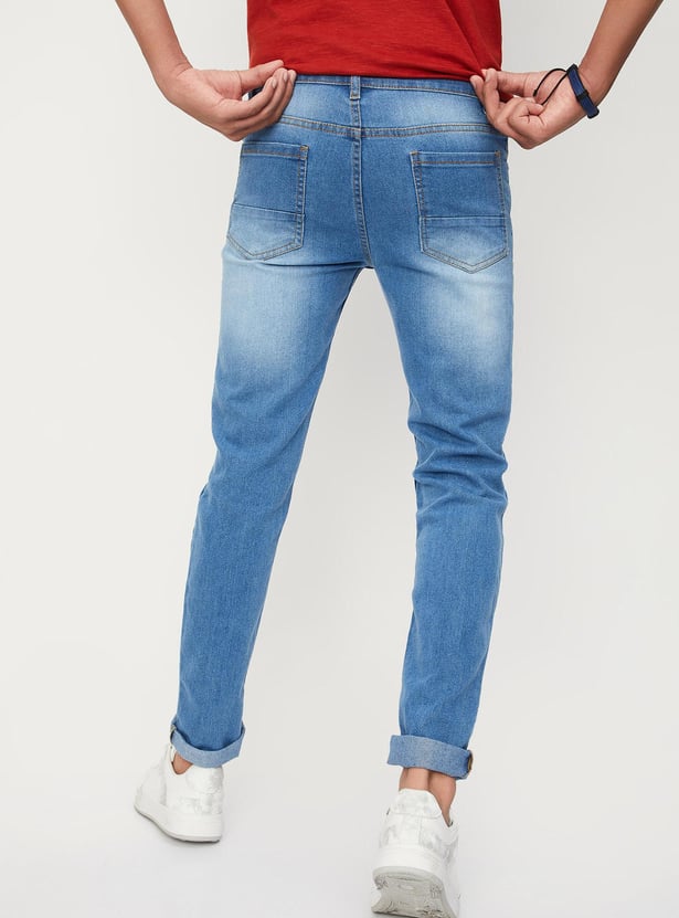 Boys Slim Fit Faded Jeans