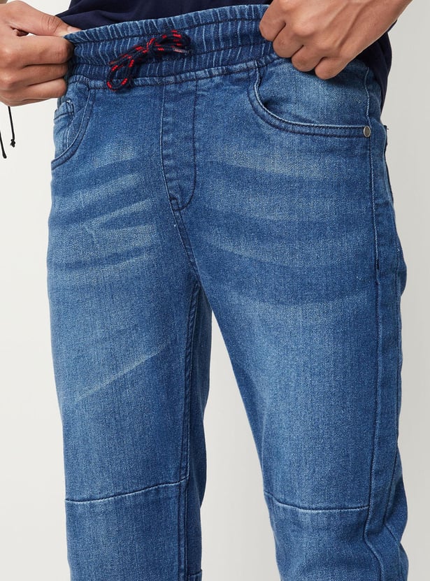 Boy Slim-Fit Denim Joggers