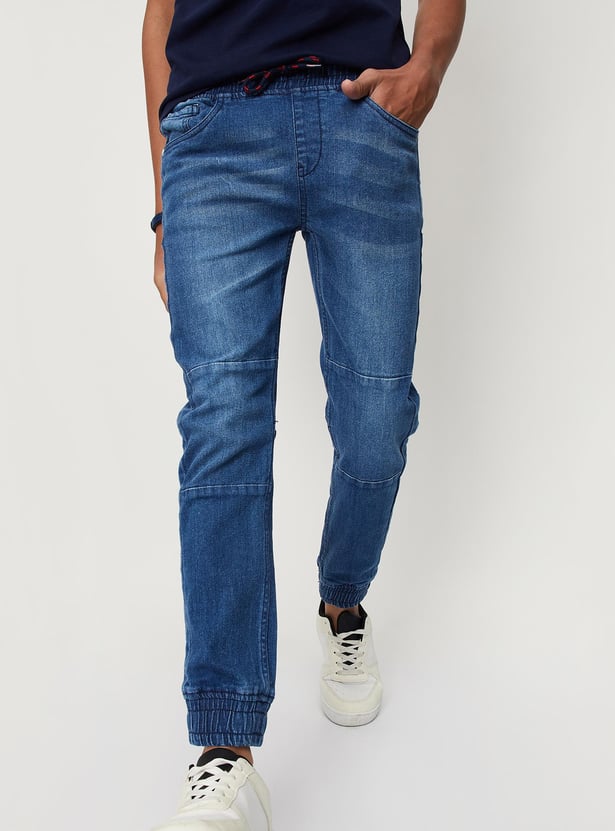 Boy Slim-Fit Denim Joggers