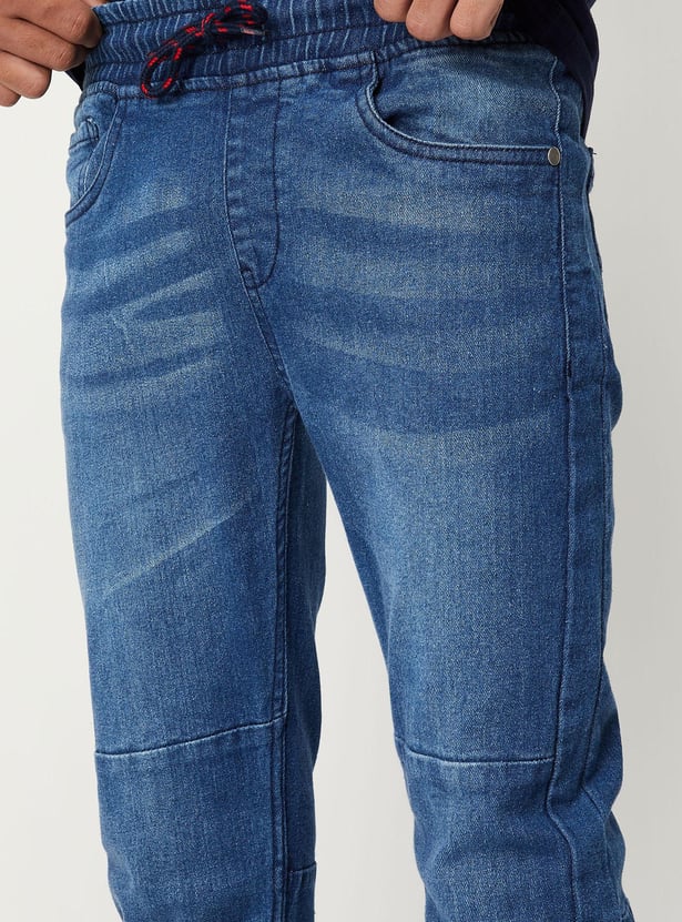 Boy Slim-Fit Denim Joggers
