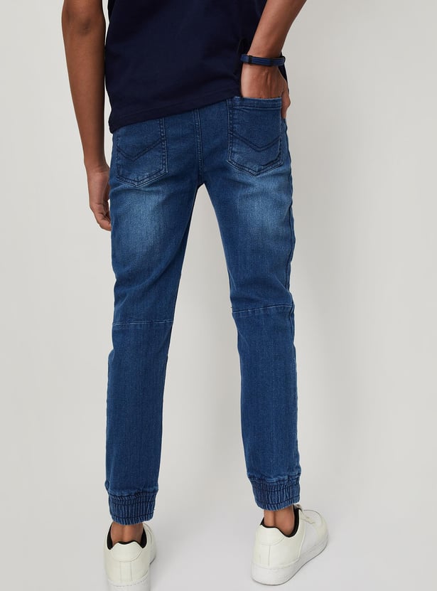 Boy Slim-Fit Denim Joggers