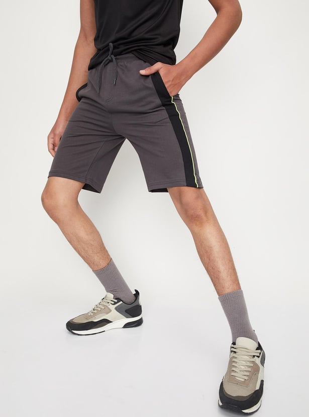 Boys Side Panelled Knit Shorts