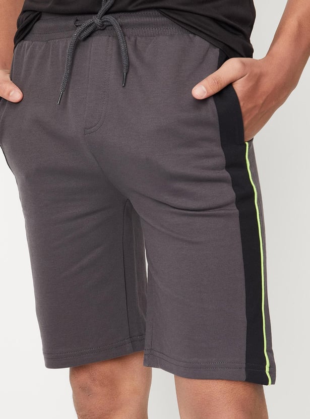 Boys Side Panelled Knit Shorts