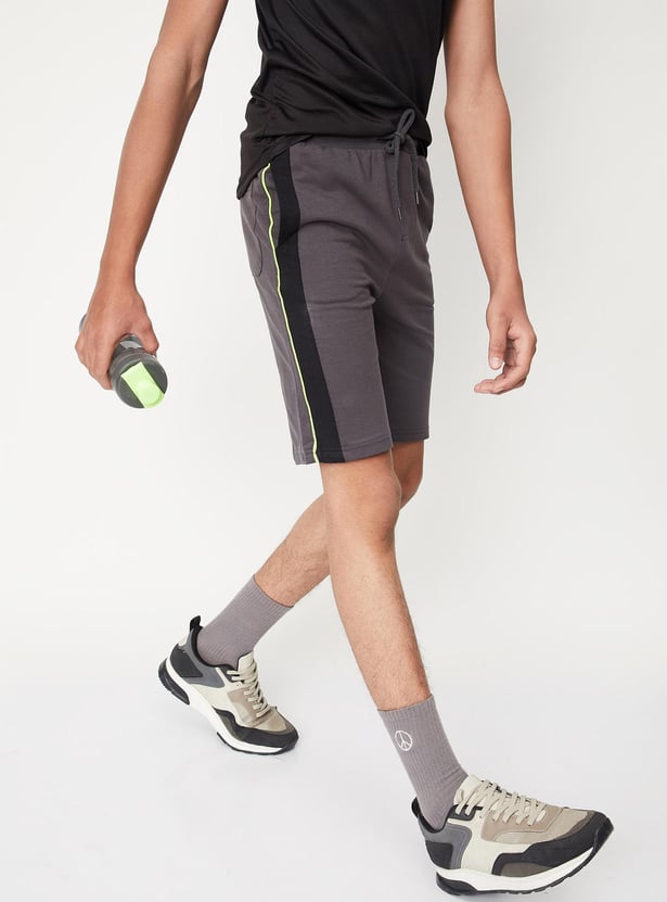 Boys Side Panelled Knit Shorts