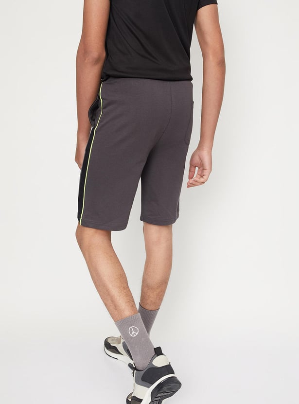 Boys Side Panelled Knit Shorts