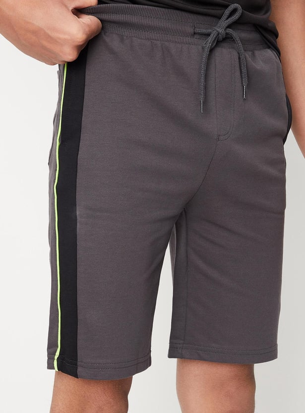 Boys Side Panelled Knit Shorts