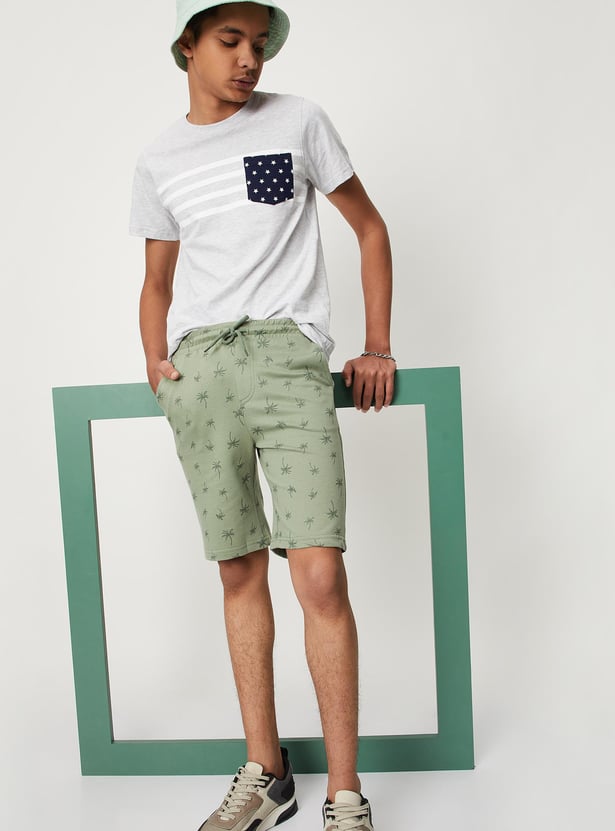 Boys Printed Knit Shorts
