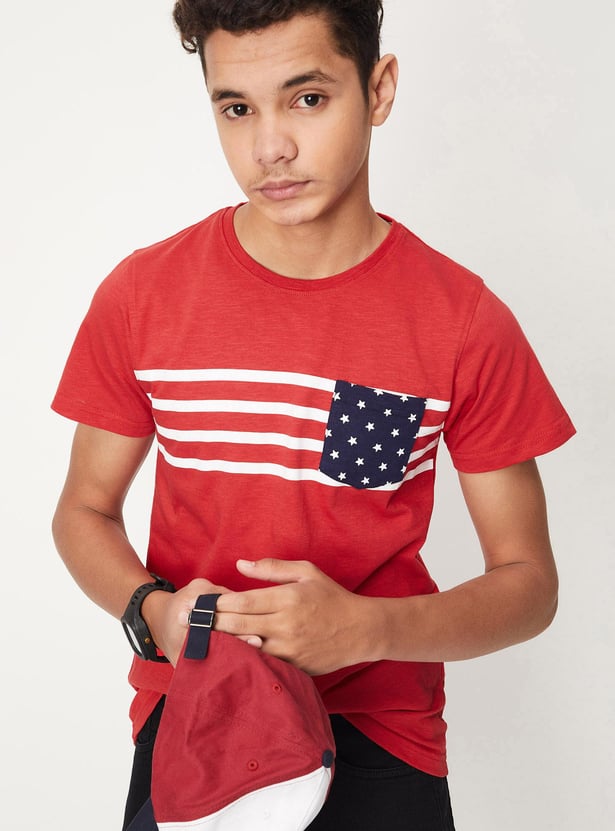 Boys Pocket Graphic T-shirt