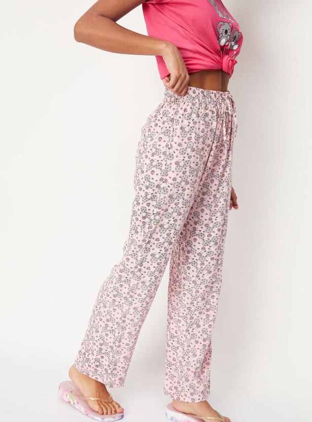 Women Printed Drawstring Pyjamas