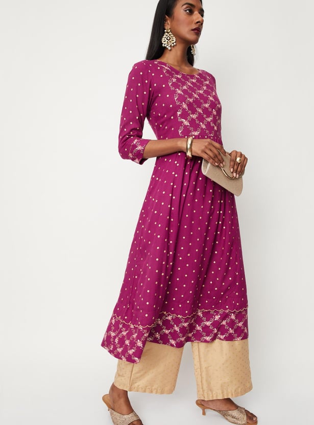 Women Printed Kalidar Kurta