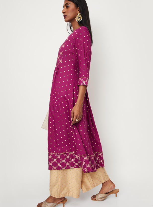 Women Printed Kalidar Kurta