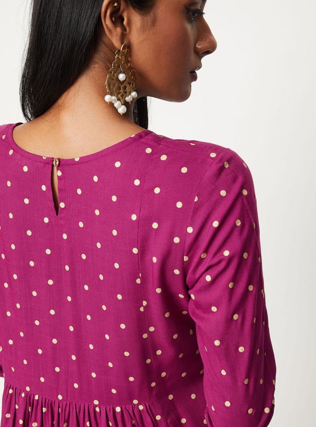 Women Printed Kalidar Kurta