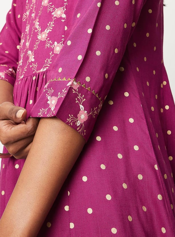 Women Printed Kalidar Kurta