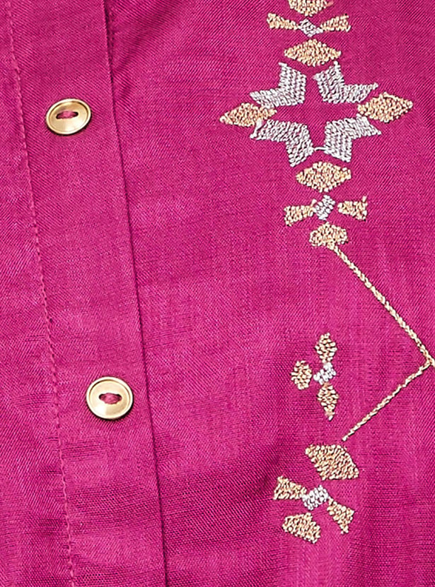 Women Embroidered A-line Kurta