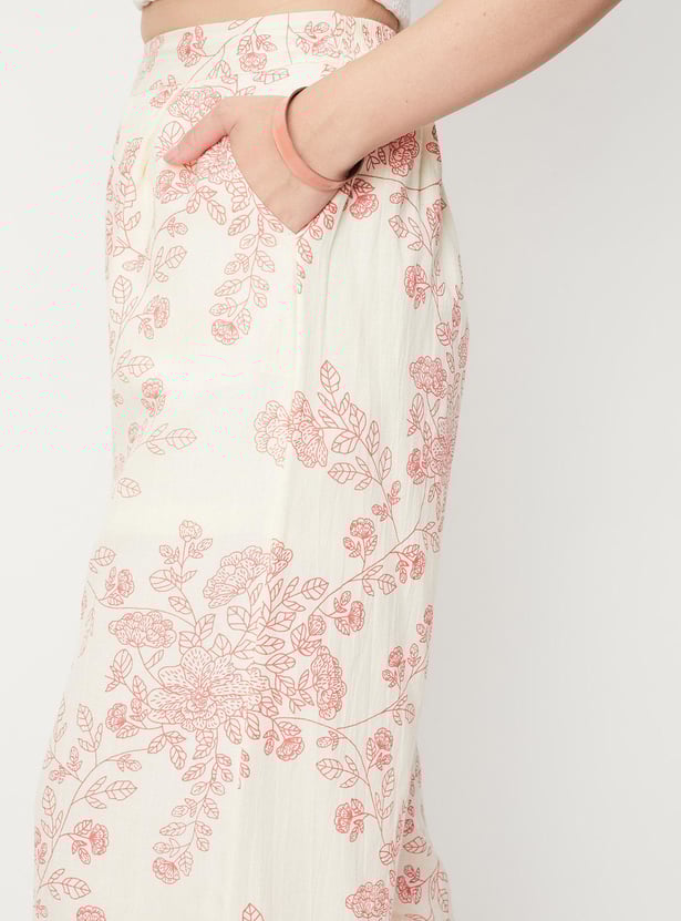 Women Floral Printed Palazzos