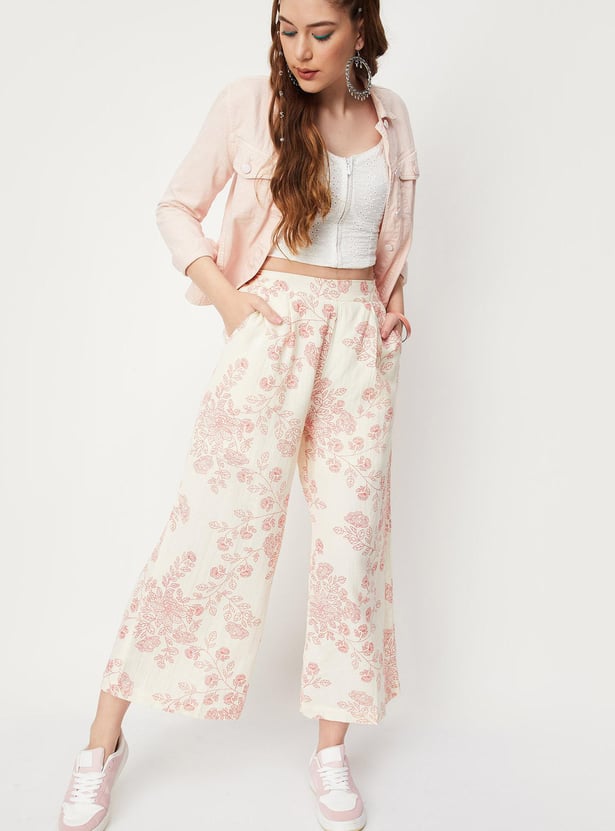 Women Floral Printed Palazzos