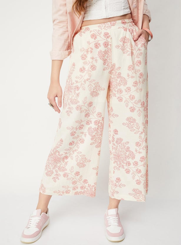 Women Floral Printed Palazzos