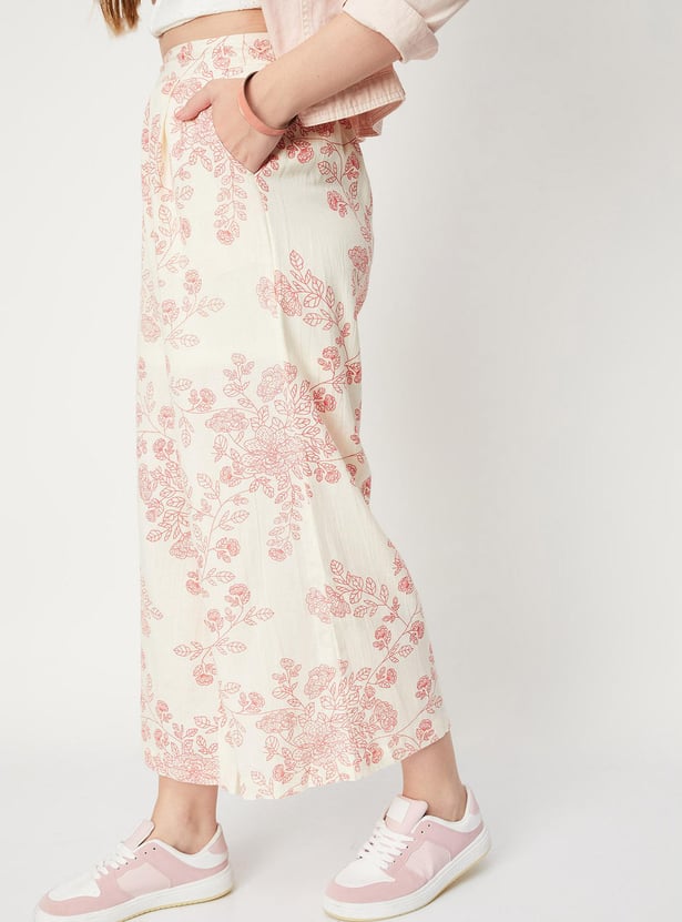 Women Floral Printed Palazzos