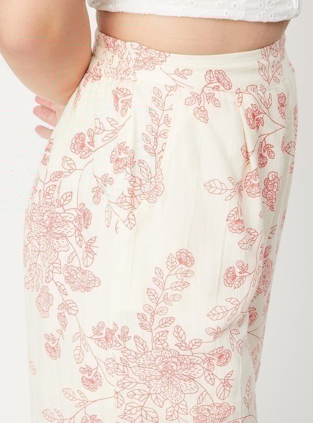 Women Floral Printed Palazzos