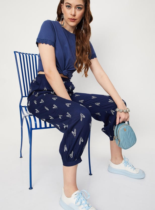 Women Embroidered Ethnic Joggers
