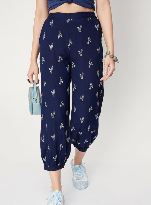 Women Embroidered Ethnic Joggers