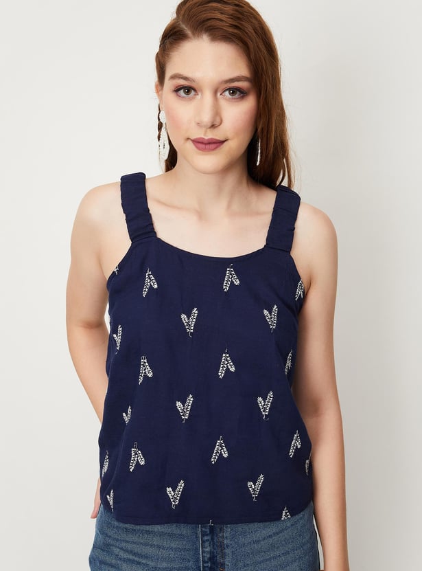 Women Embroidered Cami Top