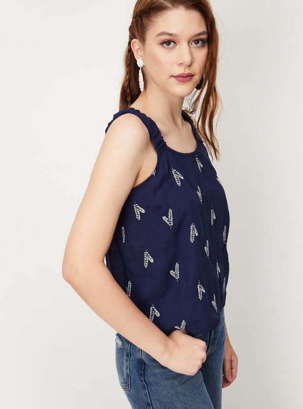 Women Embroidered Cami Top