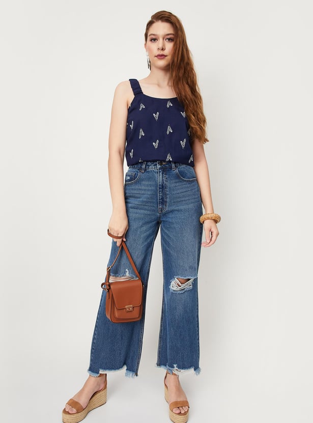 Women Embroidered Cami Top