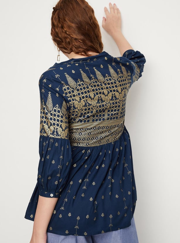 Women Printed Melon Sleeve Tunic
