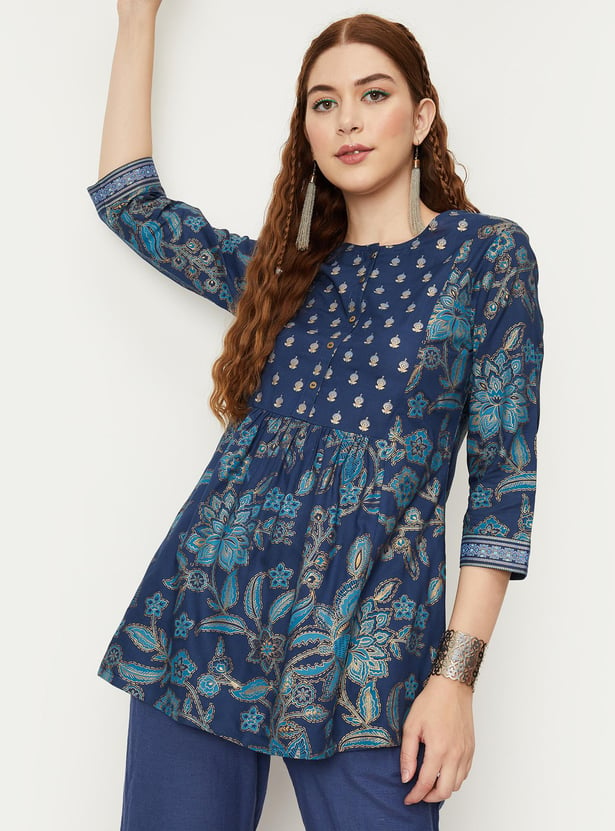 Women Floral Printed Tunic