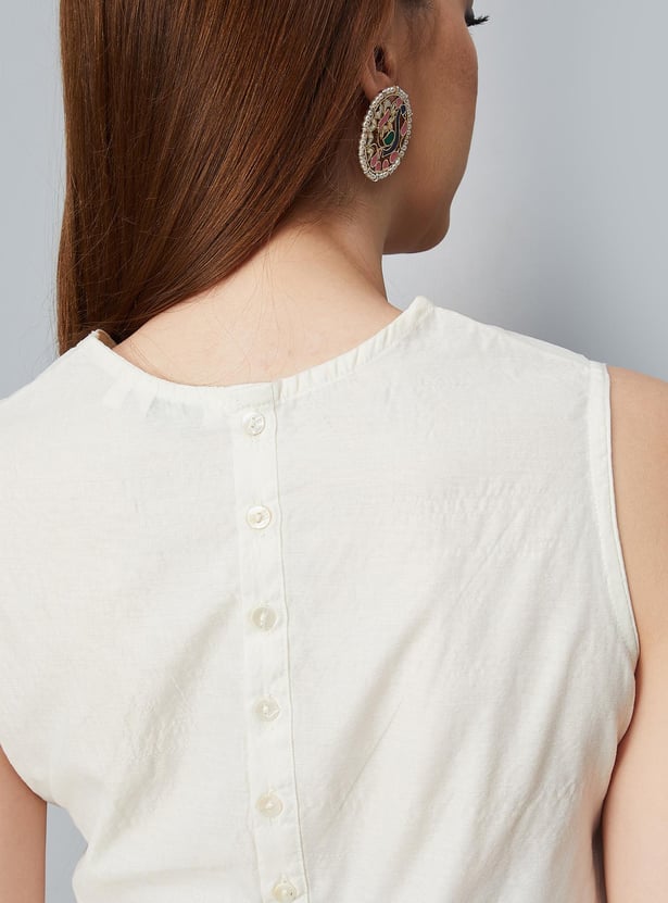 Women Embroidered Crop Top