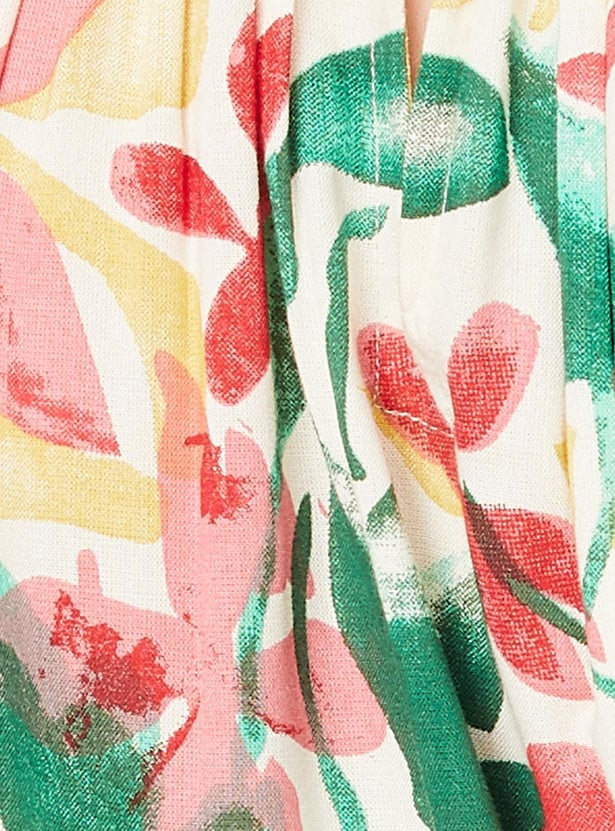 Women Printed Halter Neck Dress