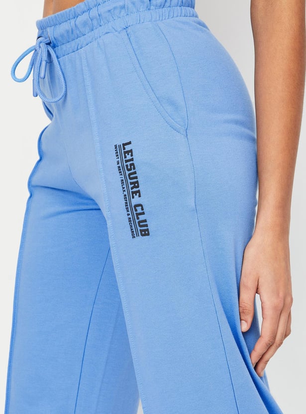 Women Cut and Sew Straight Fit Track Pants