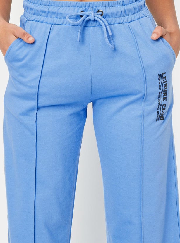 Women Cut and Sew Straight Fit Track Pants