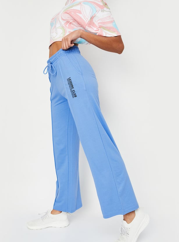 Women Cut and Sew Straight Fit Track Pants