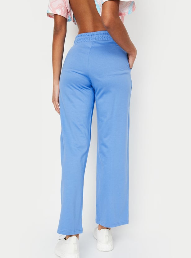 Women Cut and Sew Straight Fit Track Pants