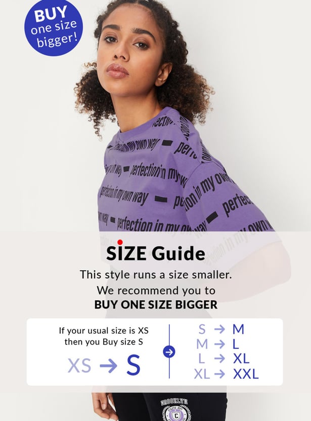 Women Printed Layered Crop T-shirt