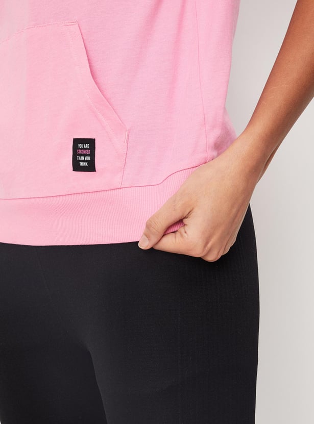 Women Colourblock Zipper T-shirt